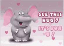 Love You GIF - Love You Elephant Hug GIFs