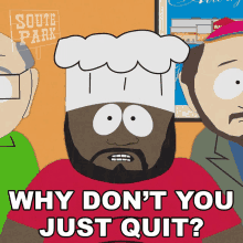 Why Dont You Just Quit Jerome Chef Mc Elroy GIF - Why Dont You Just Quit Jerome Chef Mc Elroy South Park GIFs