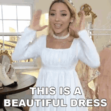 This Is A Beautiful Dress Gabriella Demartino GIF - This Is A Beautiful Dress Gabriella Demartino Fancy Vlogs By Gab GIFs
