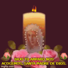 Virgen Maria Oracion Catolica Mother Mary GIF - Virgen Maria Oracion Catolica Mother Mary Candle GIFs