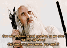 Saruman Peace GIF - Saruman Peace Lord GIFs