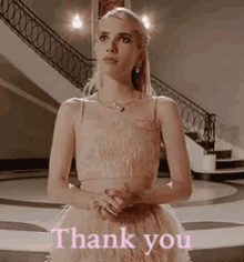 Thank You GIF - Scream Queens Emma Roberts Chanel Oberlin GIFs