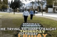 monday morning trying jump