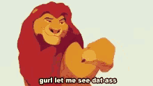Mufasa Silly GIF - Mufasa Silly Let Me See That Ass GIFs