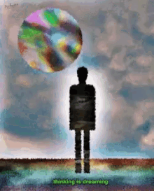 Thinking Is Dreaming Graphic Art GIF - Thinking Is Dreaming Graphic Art Illustration GIFs