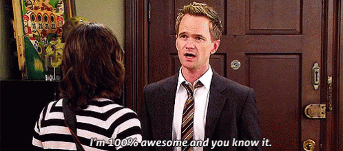 100% Awesome GIF - How I Met Your Mother Himym Awesome GIFs