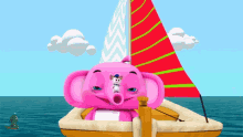 Pink Elephant Happy GIF - Pink Elephant Happy Sea GIFs