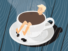 Coffee Good Morning GIF - Coffee Good Morning Drowning In Coffee GIFs