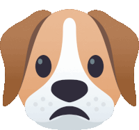 Sad Dog Sticker - Sad Dog Joypixels Stickers