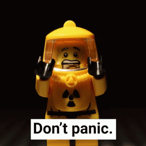 Panic Lego GIF - Panic Lego Keep Calm GIFs