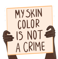 My Skin Color Is Not A Crime Black Lives Matter Sticker - My Skin Color Is Not A Crime Black Lives Matter Blm Stickers