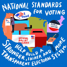 National Standard For Voting Help Build A Stronger Fairer And Transparent Electoral System GIF - National Standard For Voting Help Build A Stronger Fairer And Transparent Electoral System Voting Rights GIFs