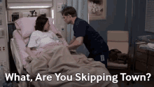 Greys Anatomy Amelia Shepherd GIF - Greys Anatomy Amelia Shepherd What Are You Skipping Town GIFs