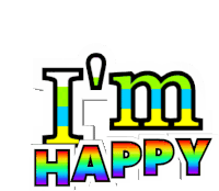 Im Happy Pleased Sticker - Im Happy Happy Pleased Stickers
