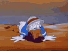 Donald Duck Tired GIF - Donald Duck Tired Exhausted GIFs
