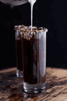 アイスコーヒー 淹れる　美味しい　すっきり GIF - Iced Coffee Milk Latte GIFs