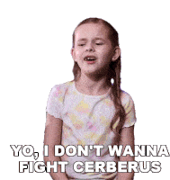 Yo I Dont Wanna Fight Cerberus Claire Crosby Sticker - Yo I Dont Wanna Fight Cerberus Claire Crosby Claire And The Crosbys Stickers