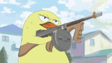 Anime Duck GIF - Anime Duck Gun GIFs