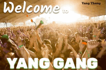 Welcome Yanggang Yang Gang GIF - Welcome Yanggang Yang Gang Hyped Crowd GIFs