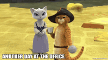Just Another Day At The Office GIF - Pussinboots Adventuresofpussinboots Office GIFs