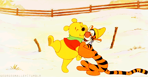 Friend Hug GIF - Cartoon Pooh Tigger - Discover &amp; Share GIFs