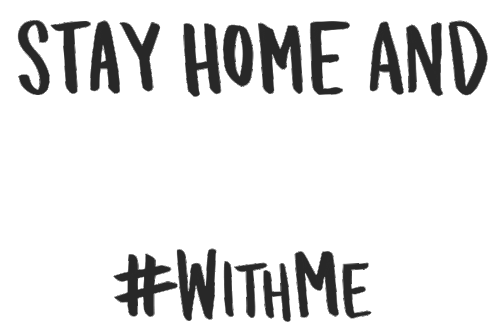 Stay Home And With Me Sticker - Stay Home And Stay Home With Me Stickers