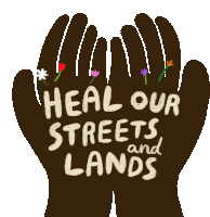 Heal Our Streets Heal Our Land Sticker - Heal Our Streets Heal Our Land Heal Stickers
