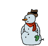 Puke Phew Sticker - Puke Phew Snowman Stickers