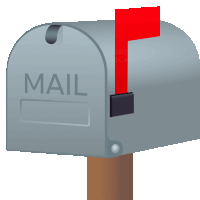 Closed Mailbox With Raised Flag Objects Sticker - Closed Mailbox With Raised Flag Objects Joypixels Stickers