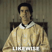 Likewise Father Paul GIF - Likewise Father Paul Hamish Linklater GIFs