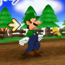 Luigi Super Mario GIF - Luigi Super Mario Dance - Discover & Share GIFs