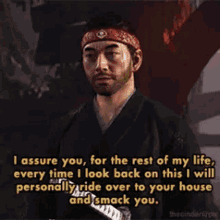 Ghost Of Tsushima I Assure You GIF - Ghost Of Tsushima I Assure You Rest Of My Life GIFs