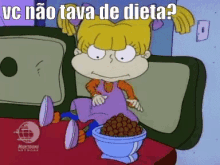 Angelica Osanjinhos Dieta Fitness Comendo GIF - Angelica Rugrats Diet GIFs