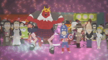 south park satan captain america dance disco ball south park satan captain america dance disco ball