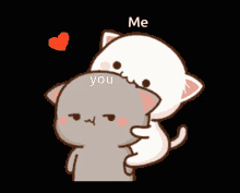 Cat Hug Mochi GIF - Cat Hug Mochi Love GIFs
