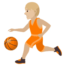 playing basketball