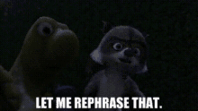Over The Hedge Rj GIF - Over The Hedge Rj Let Me Rephrase That GIFs