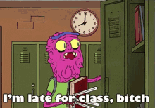 rock and morty im late for class im late for class bitch bitch scary terry