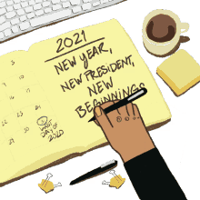 2021 new year new me new president new beginnings