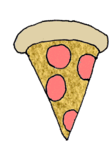 Pizza Pizza Slice Sticker - Pizza Pizza Slice Eating Stickers