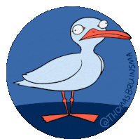 Bird Animation Sticker - Bird Animation Handdrawn Stickers