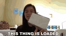 This Thing Is Loaded Hannah Fawcett GIF - This Thing Is Loaded Hannah Fawcett Laughing Pikachu GIFs