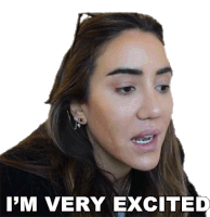 Im Very Excited Tamara Kalinic Sticker - Im Very Excited Tamara Kalinic Im Thrilled Stickers