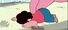Steven Universe Im Fine GIF - Steven Universe Im Fine Tired GIFs