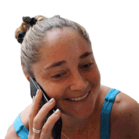 Phone Call Marine Leleu Sticker - Phone Call Marine Leleu Talking To Someone On Phone Stickers