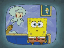 Spongebob Squidward GIF - Spongebob Squidward Happy GIFs