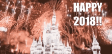 Happy New Year2018 Happy2018 GIF - Happy New Year2018 Happy2018 Fire Works GIFs