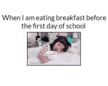 Breakfast Happy First Day Of School GIF - Breakfast Happy First Day Of School 1st Day Of School GIFs