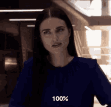 Lena Luthor 100percent GIF - Lena Luthor 100percent Serious GIFs
