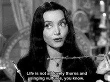 Carolyn Jones Life Is Not All Lovely Thorns GIF - Carolyn Jones Life Is Not All Lovely Thorns You Know GIFs